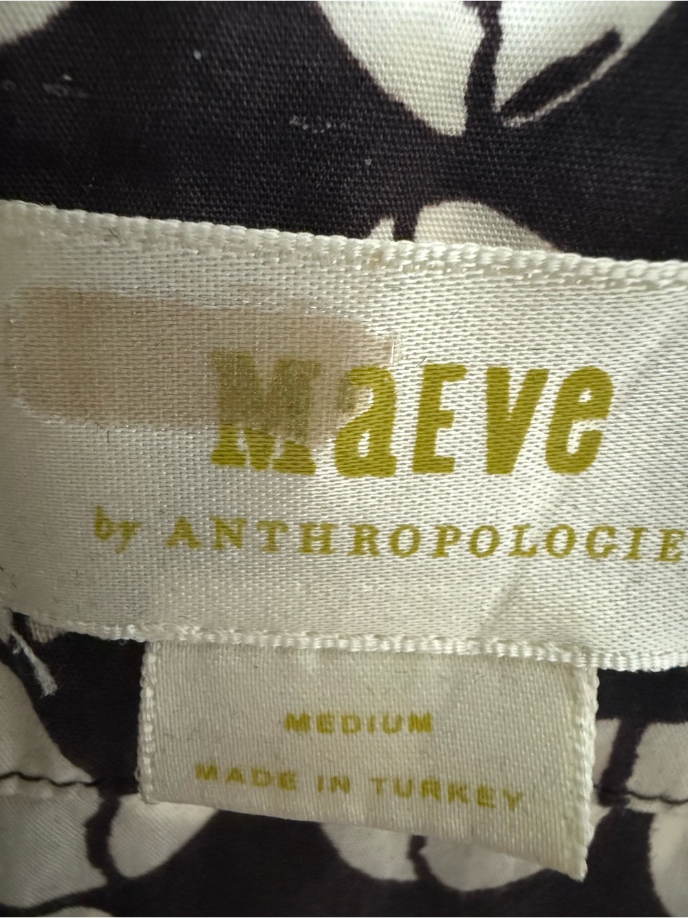 Maeve at Anthropologie Brown and White Dot-Print Midi Dress - Picture 4 of 4